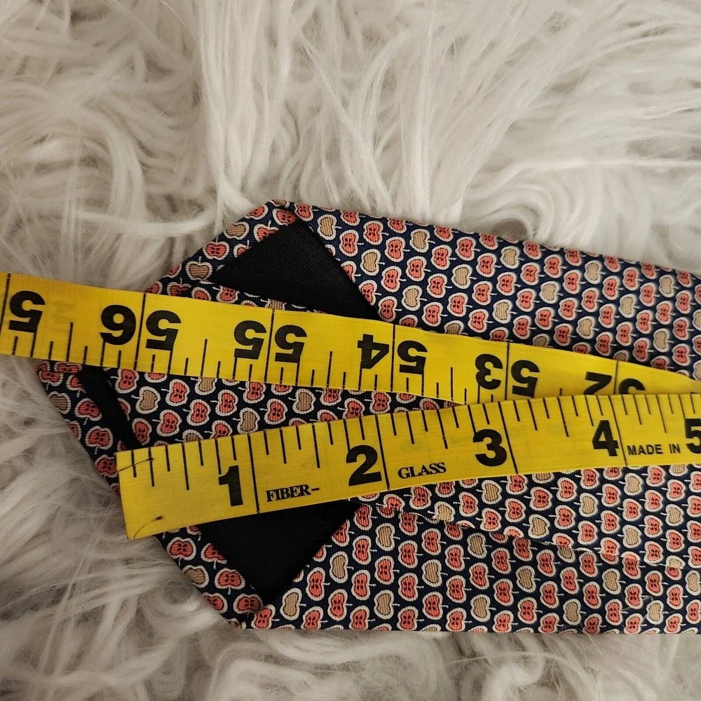 Lot of 2  Men's Neck Tie - Rooster Jos A Bank Apple Print Purple‎
